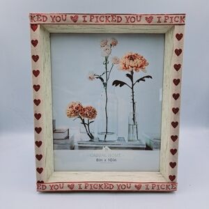 Farmhouse I Picked You with Hearts 8x10 Engagement, Wedding, Pet Picture Frame